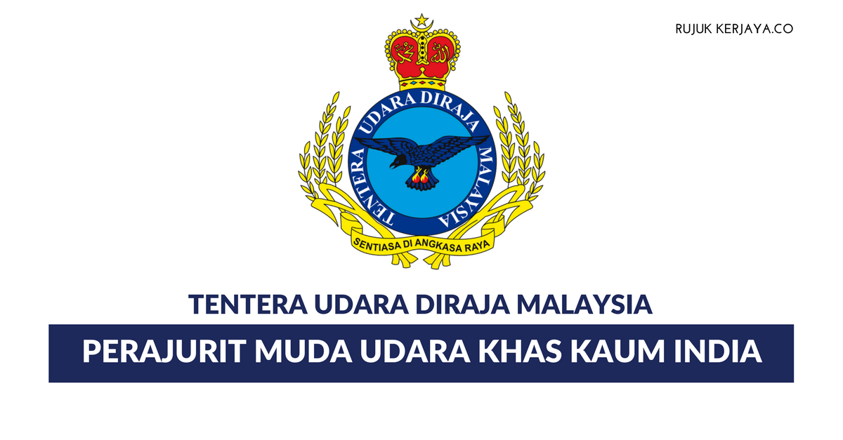 Permohonan Pengambilan Perajurit Muda Udara Lelaki Khas Kaum India