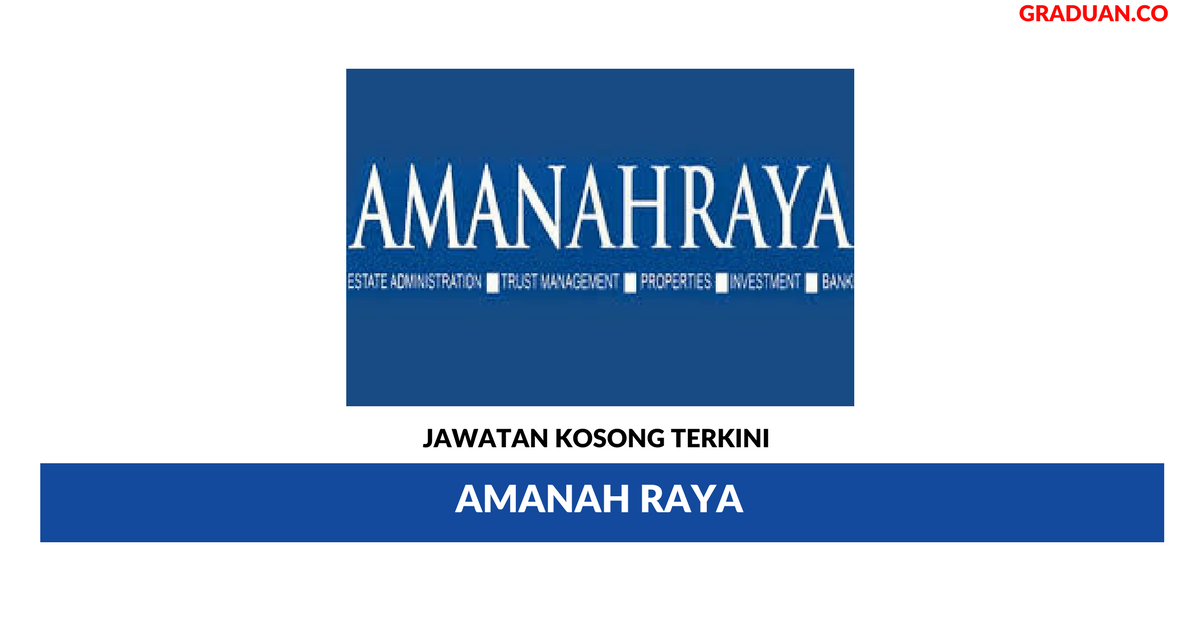 Permohonan Jawatan Kosong Terkini Amanah Raya