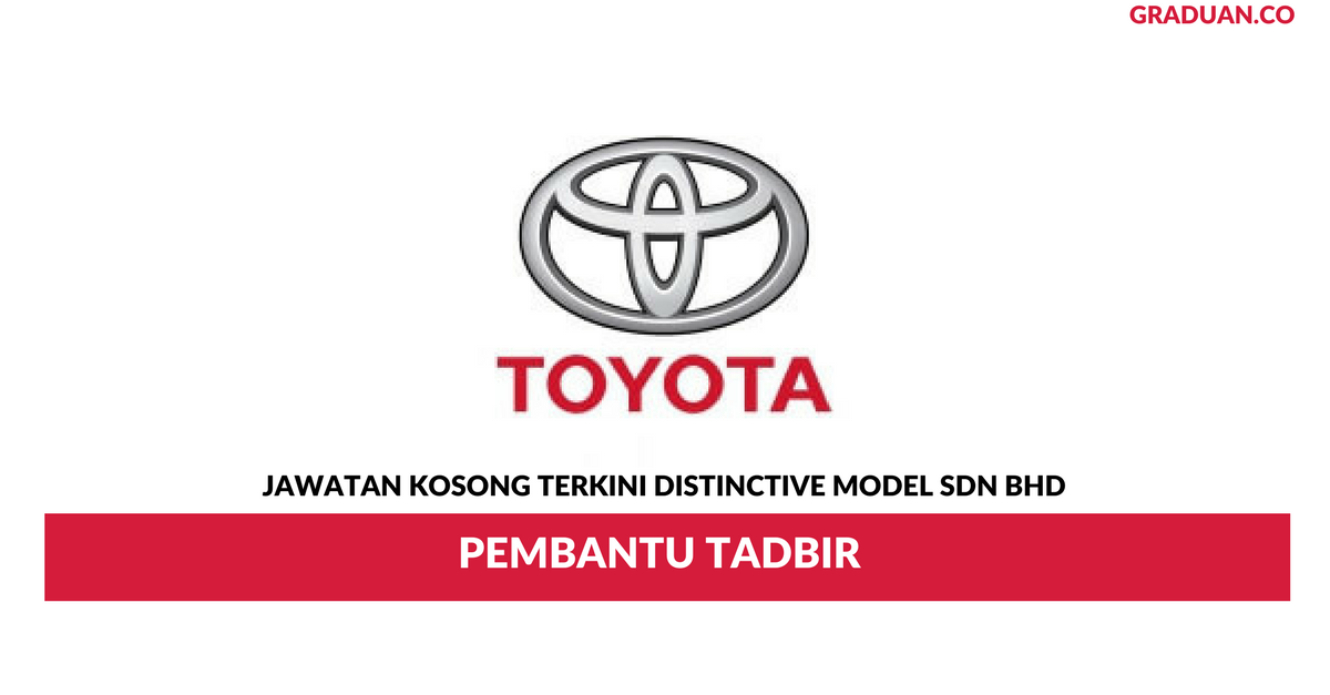 Permohonan Jawatan Kosong Terkini Distinctive Model Sdn Bhd