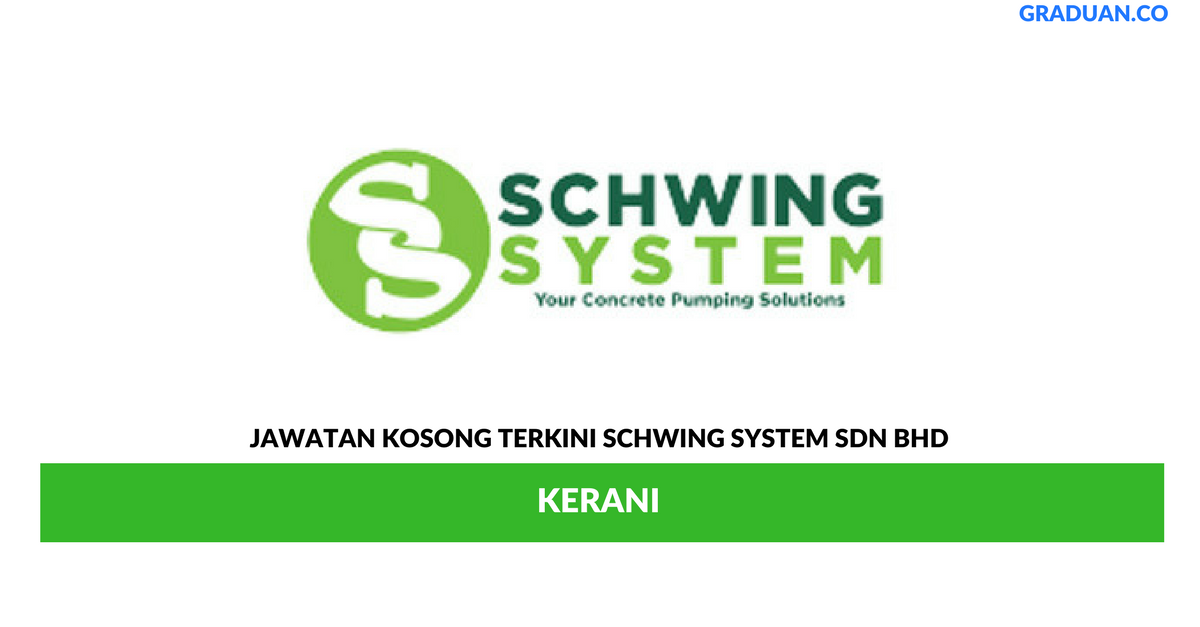 Permohonan Jawatan Kosong Terkini Schwing System Sdn Bhd