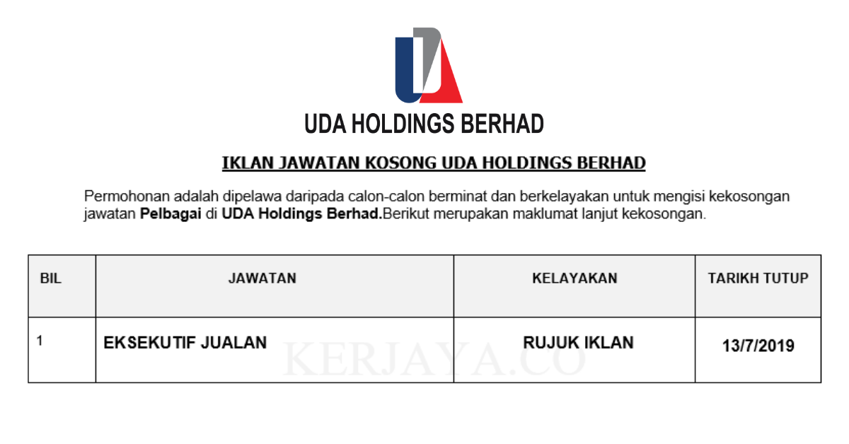 UDA Holdings Berhad