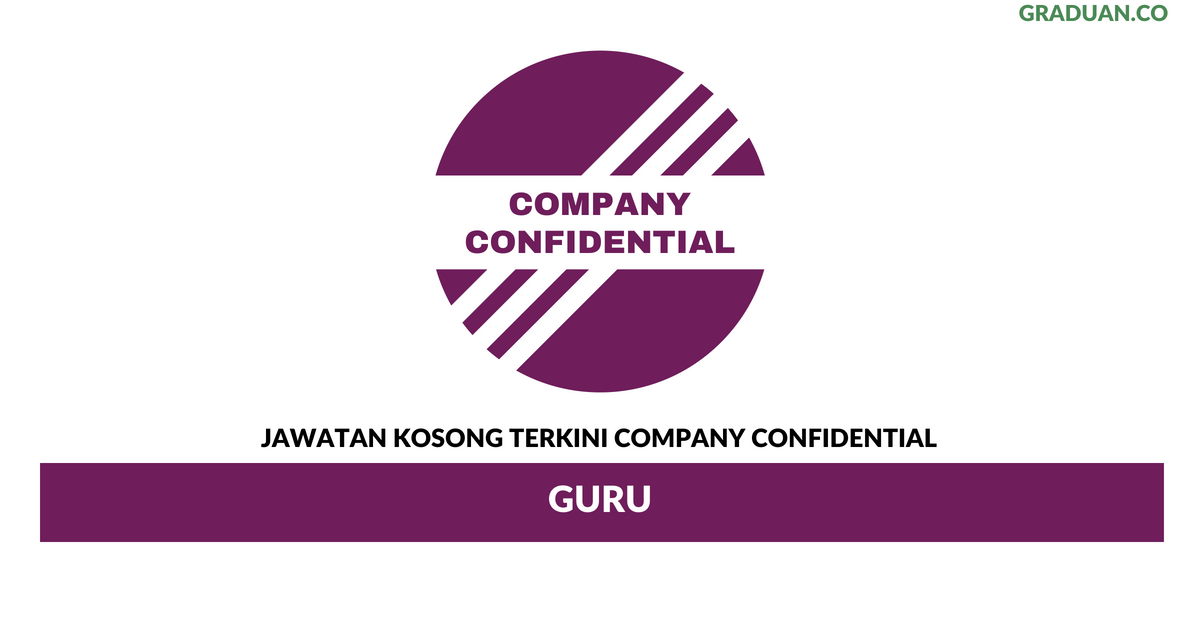 Permohonan Jawatan Kosong Terkini Company Confidential