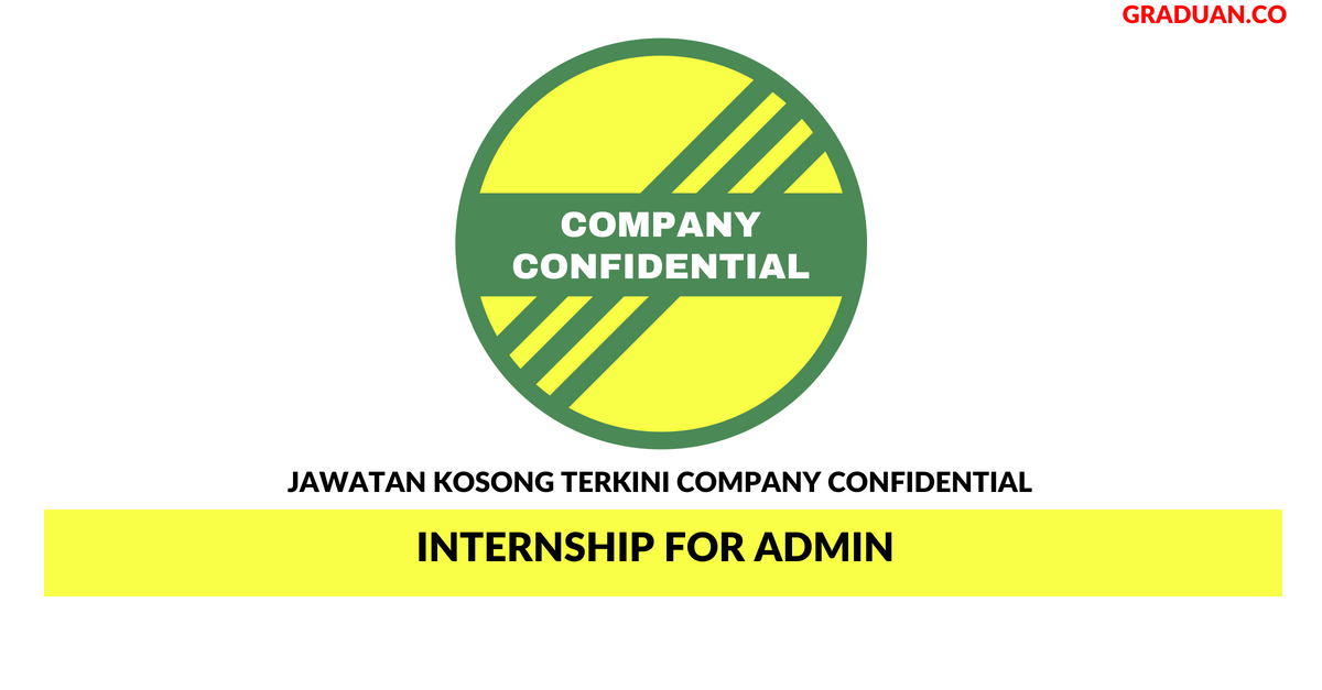 Permohonan Jawatan Kosong Terkini Company Confidential