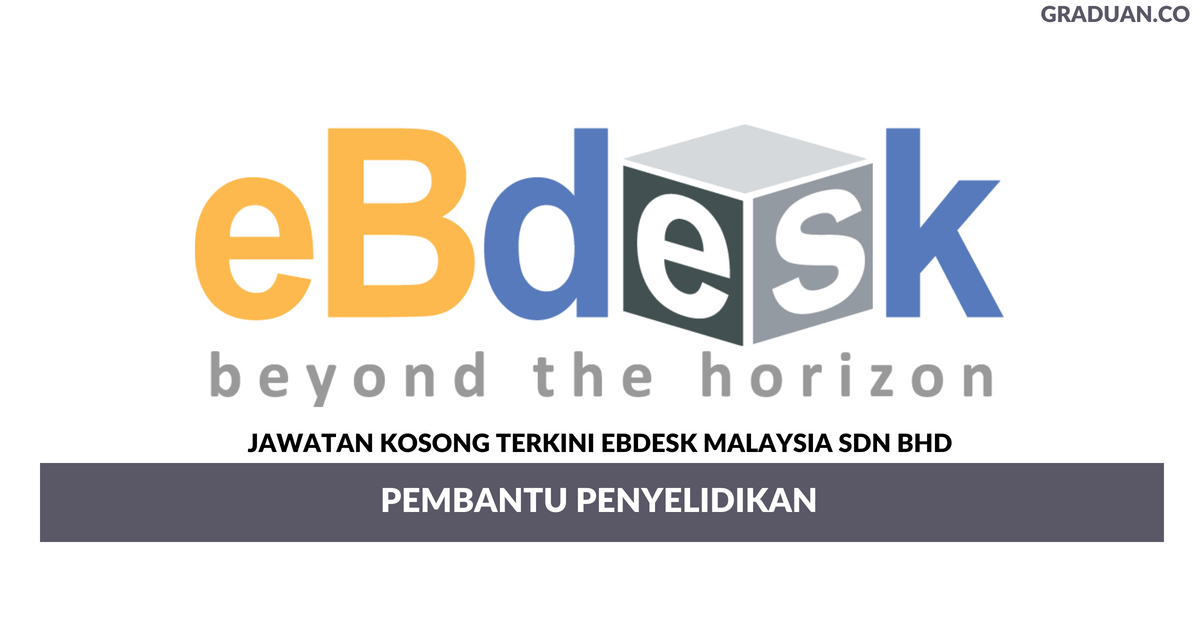 Permohonan Jawatan Kosong Terkini EBdesk Malaysia Sdn Bhd
