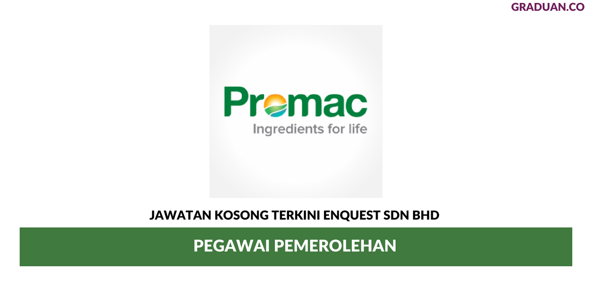 Permohonan Jawatan Kosong Terkini Enquest Sdn Bhd
