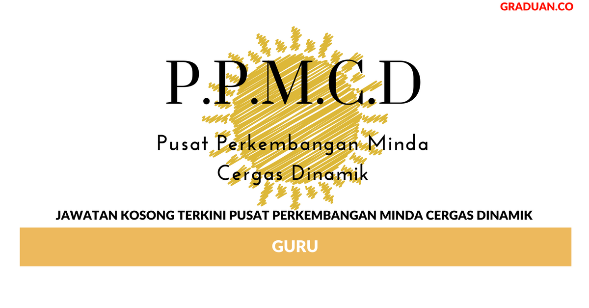 Permohonan Jawatan Kosong Terkini Pusat Perkembangan Minda Cergas Dinamik