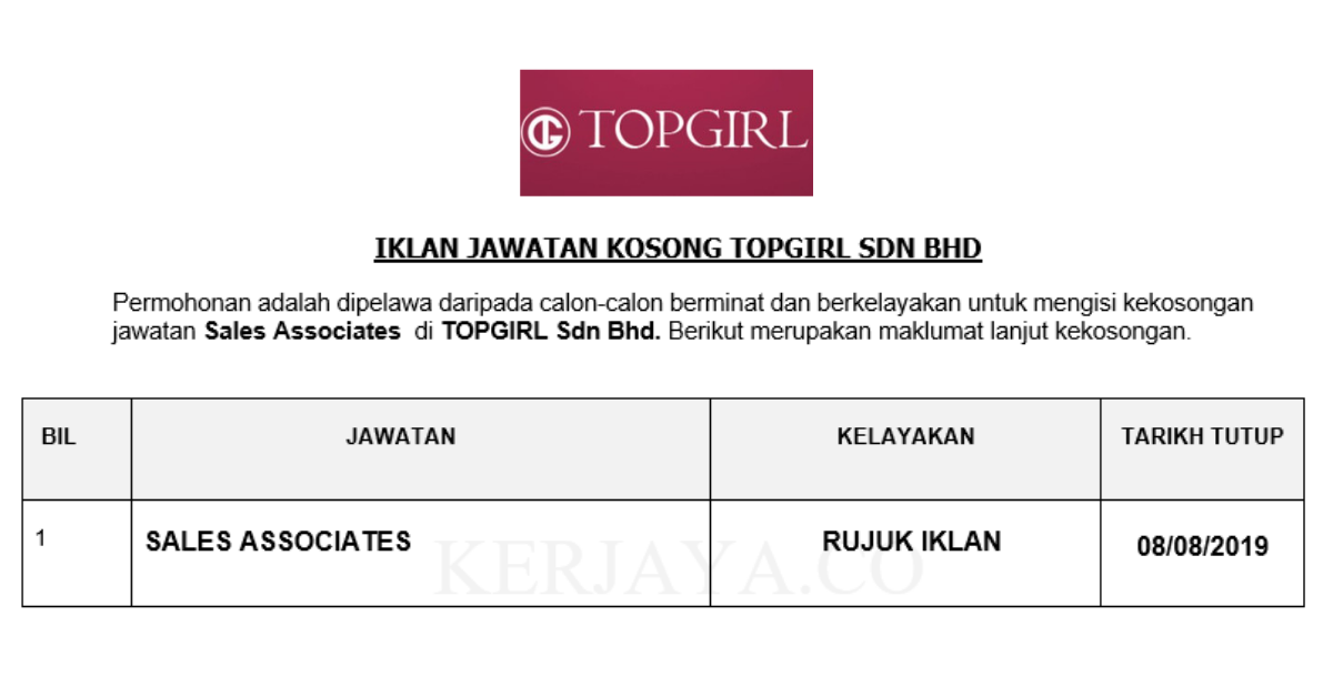 TOPGIRL Sdn Bhd