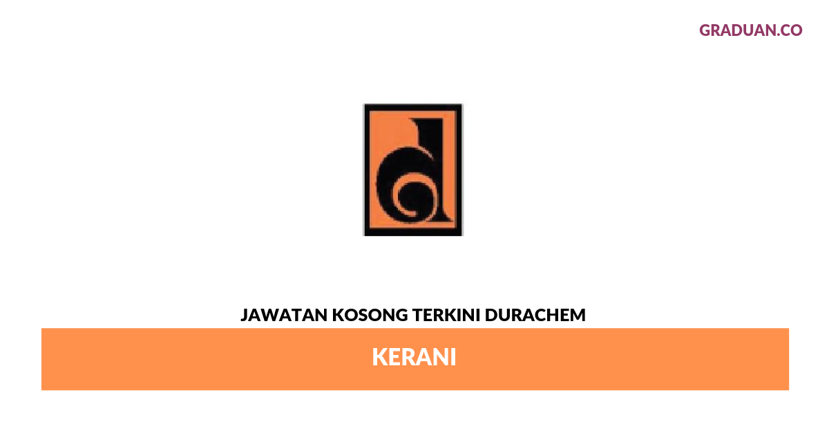 Permohonan Jawatan Kosong Terkini Durachem