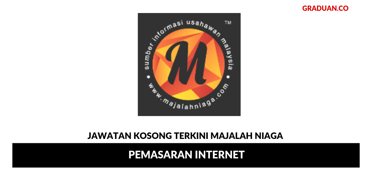 Permohonan Jawatan Kosong Terkini Majalah Niaga