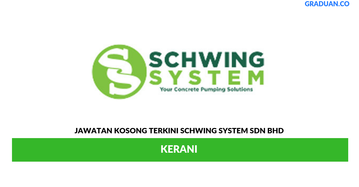Permohonan Jawatan Kosong Terkini Schwing System Sdn Bhd