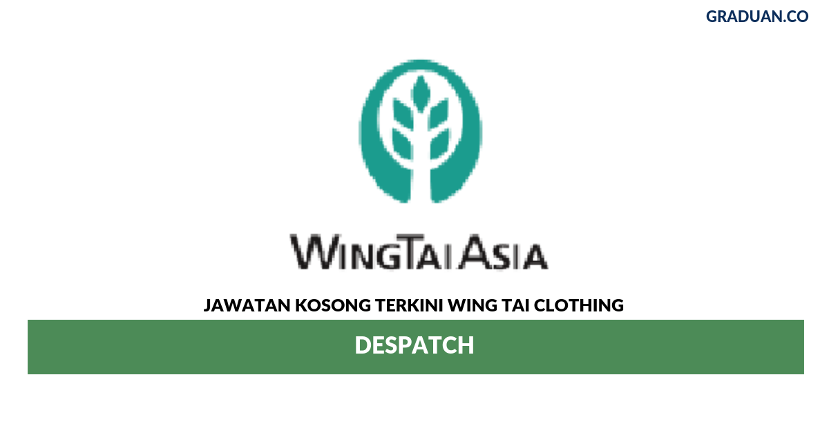 Permohonan Jawatan Kosong Terkini Wing Tai Clothing