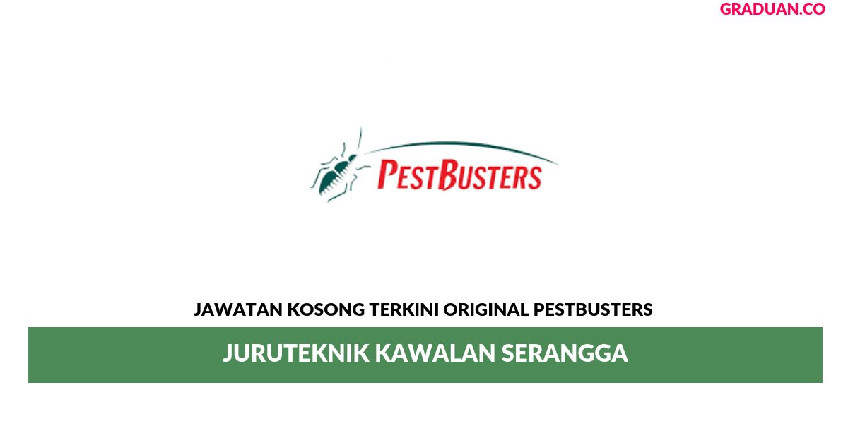 Permohonan Jawatan Kosong Terkini ORIGINAL PESTBUSTERS