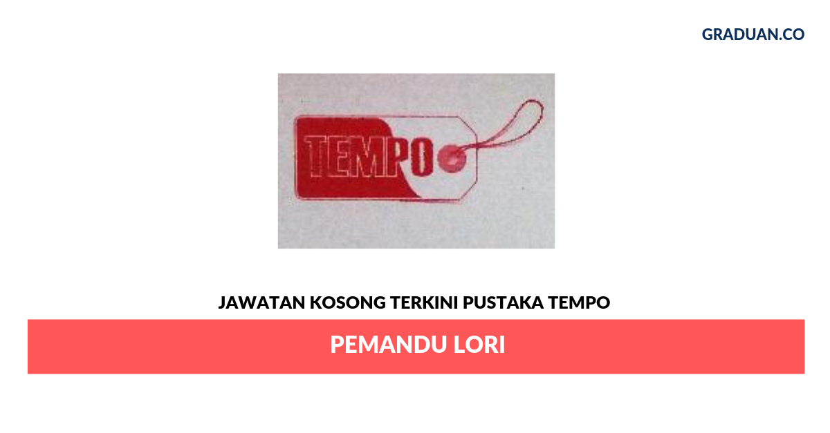 Permohonan Jawatan Kosong Terkini Pustaka Tempo