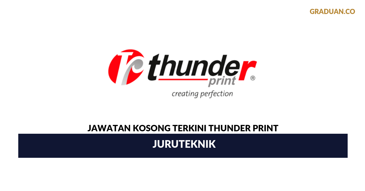 Permohonan Jawatan Kosong Terkini Thunder Print