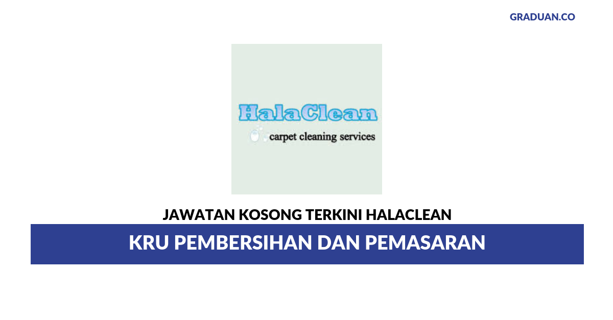 Permohonan Jawatan Kosong Terkini Halaclean