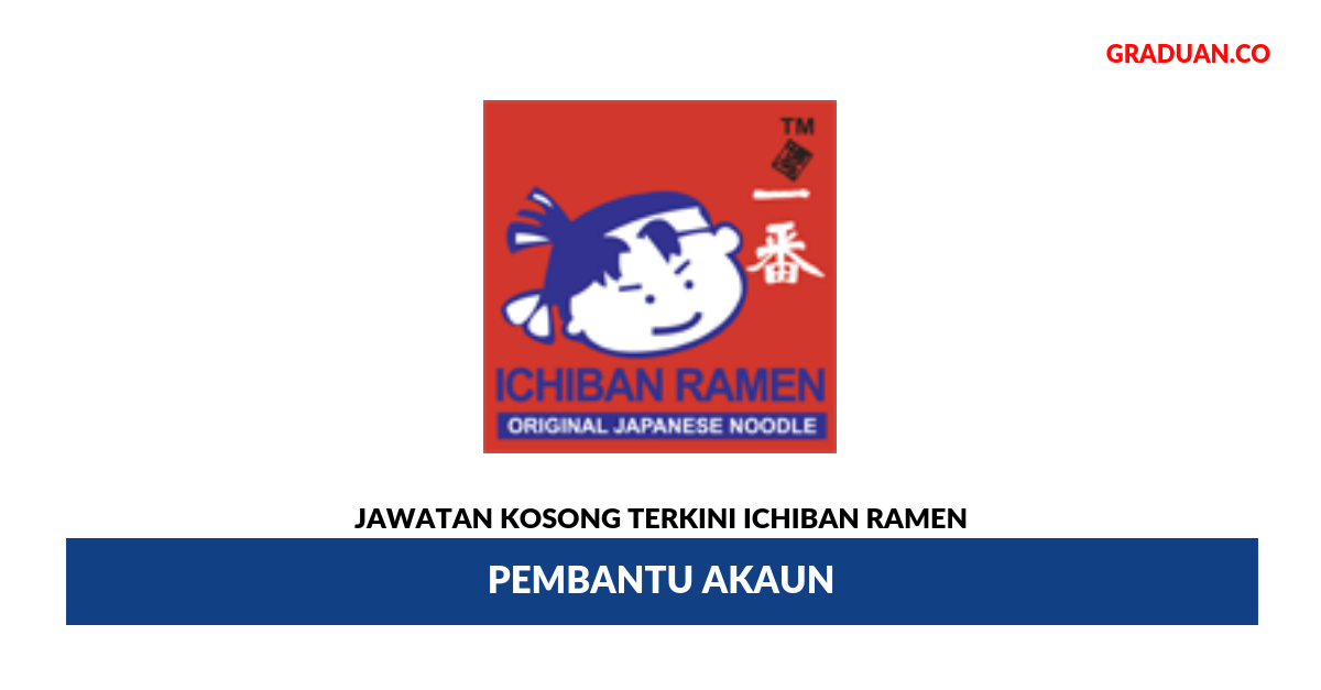 Permohonan Jawatan Kosong Terkini Ichiban Ramen