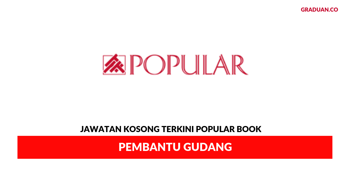 Permohonan Jawatan Kosong Terkini Popular Book Co. (M)