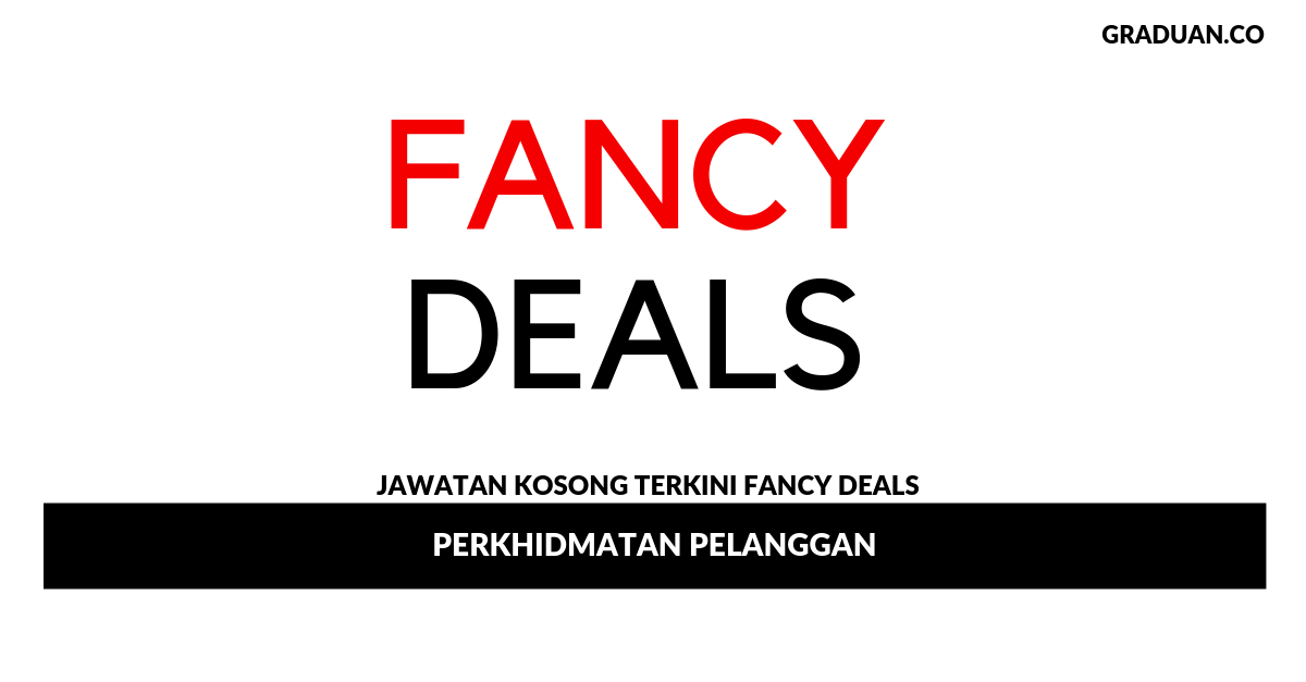 Permohonan Jawatan Kosong Terkini Fancy Deals