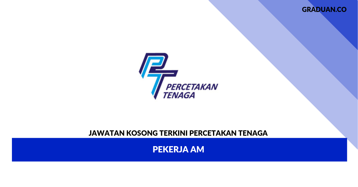 Permohonan Jawatan Kosong Terkini Percetakan Tenaga