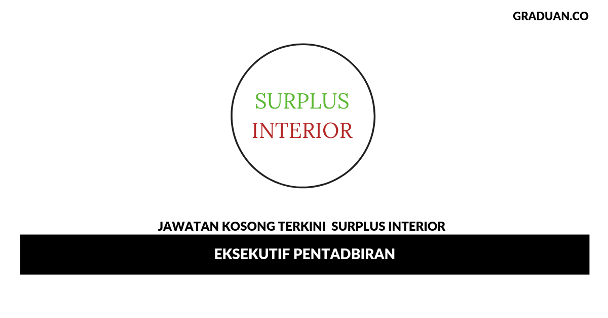 Permohonan Jawatan Kosong Terkini Surplus Interior