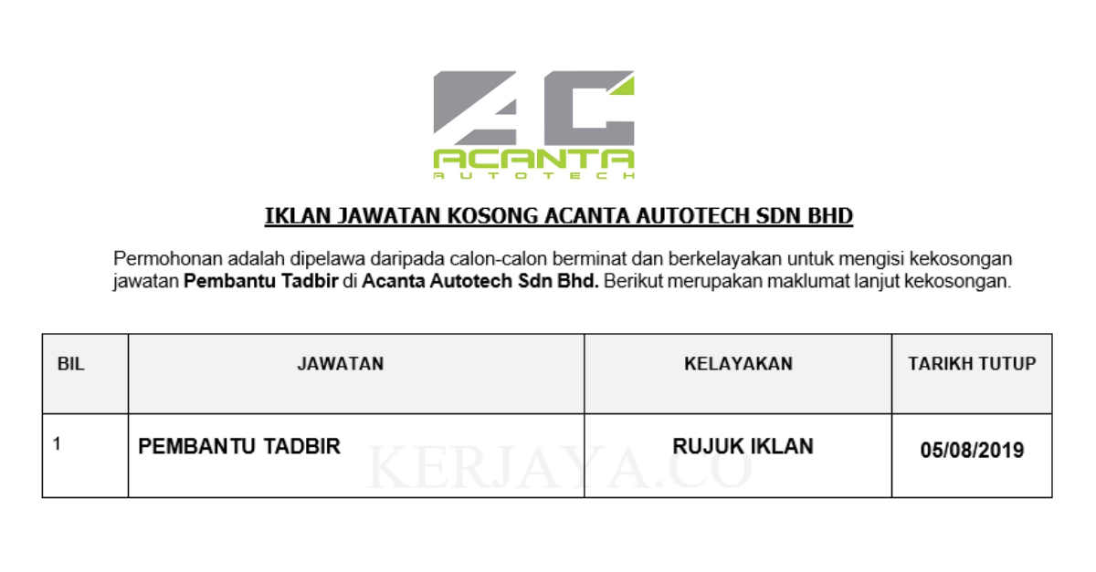 Acanta Autotech Sdn Bhd