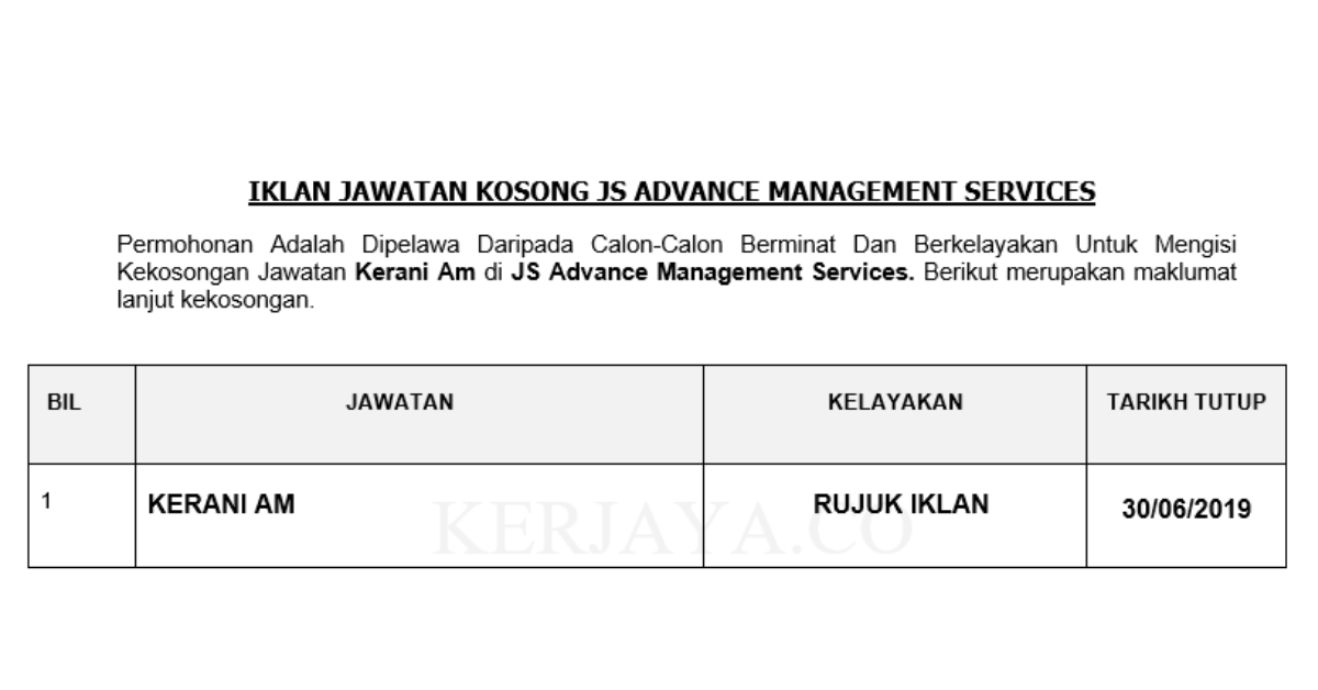 JS Advance Management Services