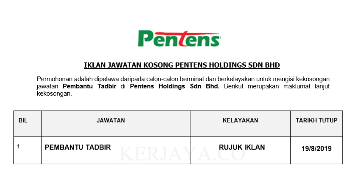 Pentens Holdings Sdn Bhd