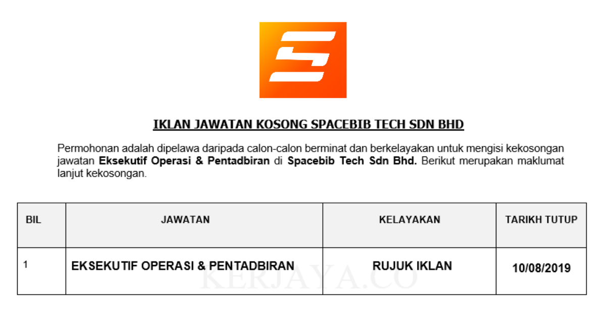 Spacebib Tech Sdn Bhd