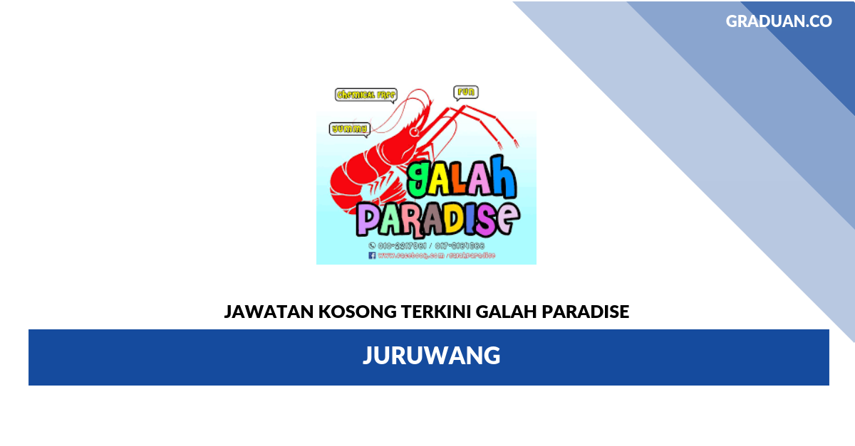 Permohonan Jawatan Kosong Terkini Galah Paradise _ Juruwang