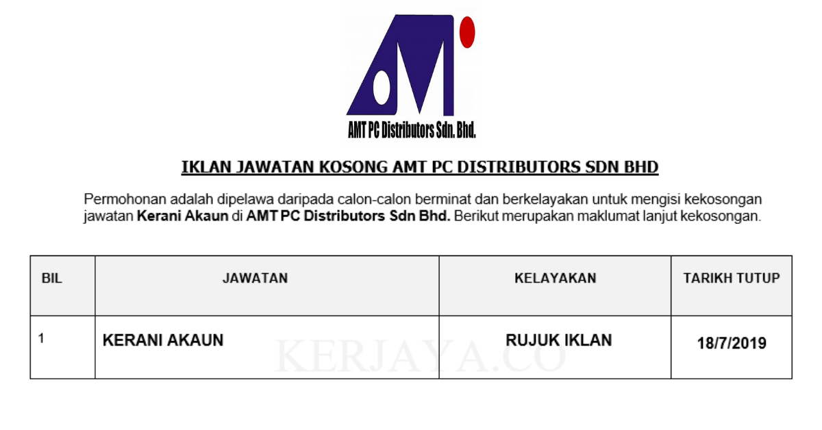 AMT PC Distributors Sdn Bhd