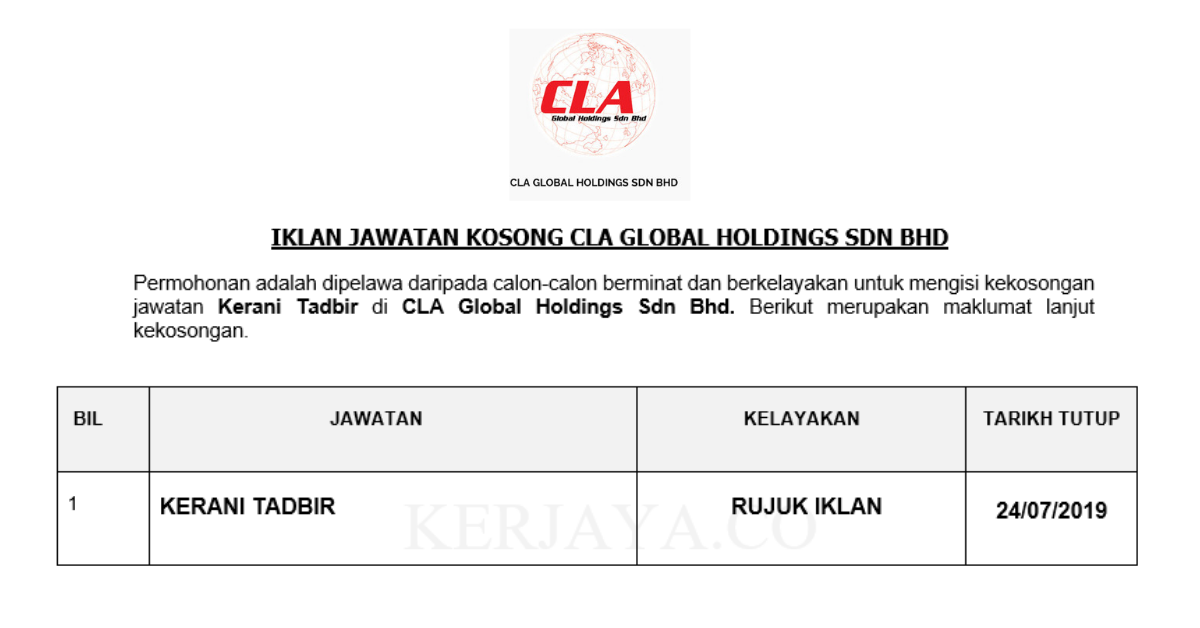 CLA Global Holdings Sdn Bhd