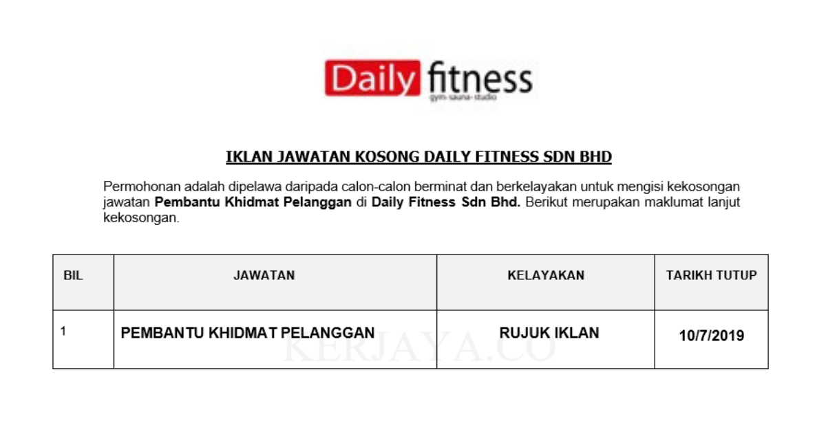 Daily Fitness Sdn Bhd