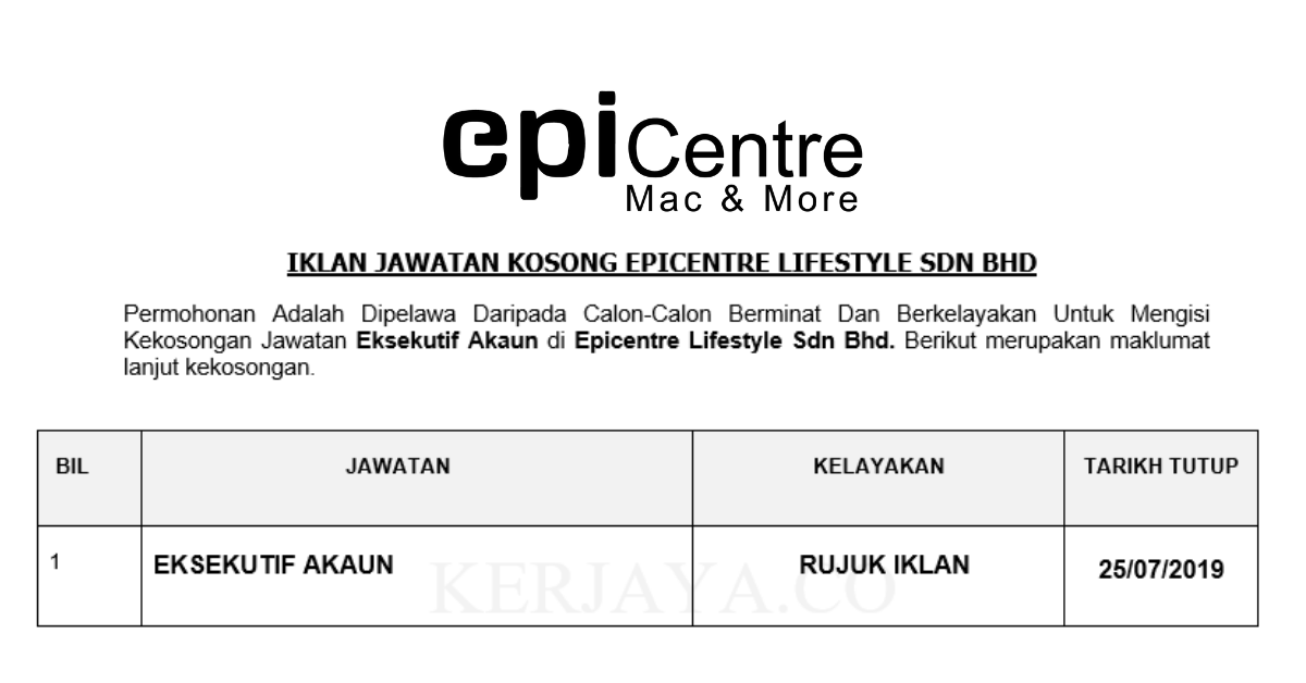 Epicentre Lifestyle Sdn Bhd