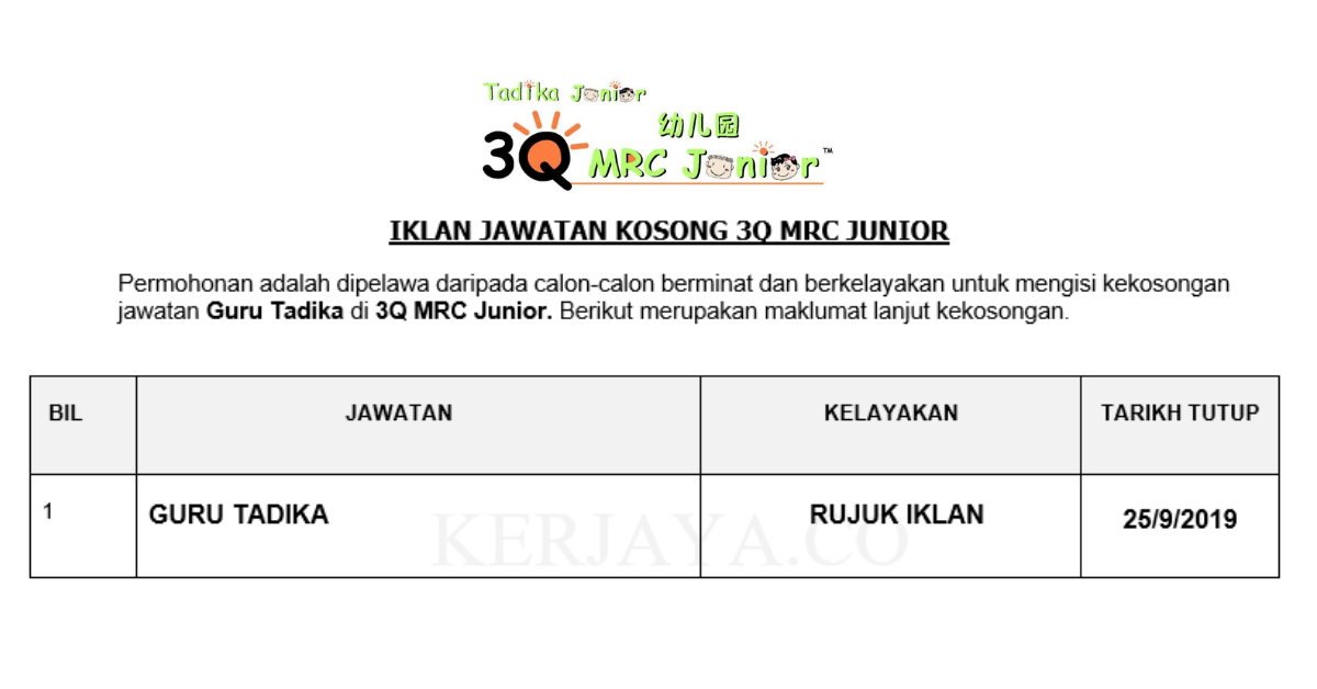 3Q MRC Junior