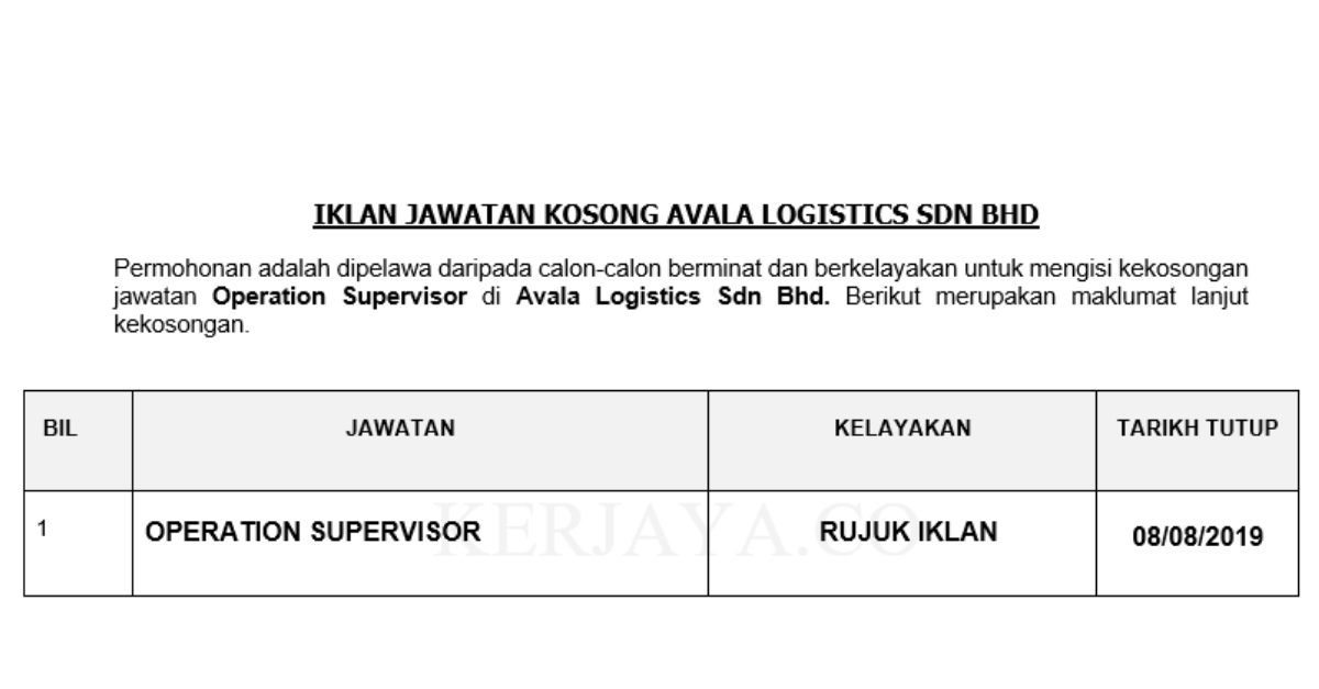Avala Logistics Sdn Bhd