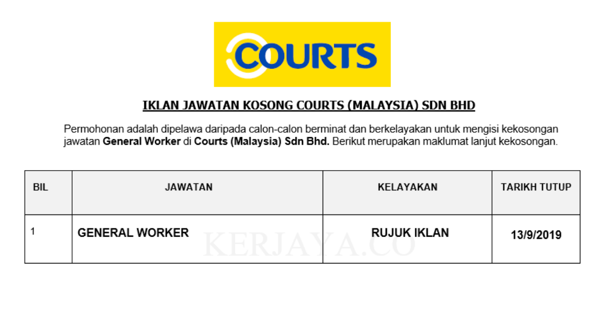 Courts (Malaysia) Sdn Bhd