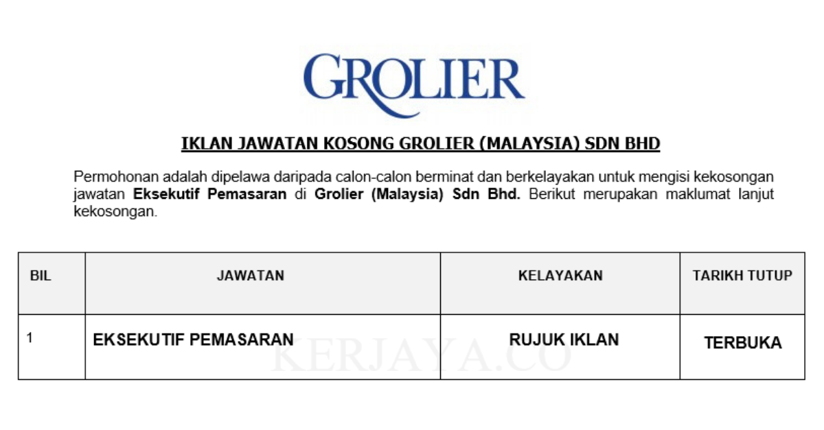 Grolier (Malaysia) Sdn Bhd