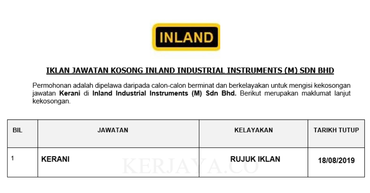 Inland Industrial Instruments (M) Sdn Bhd