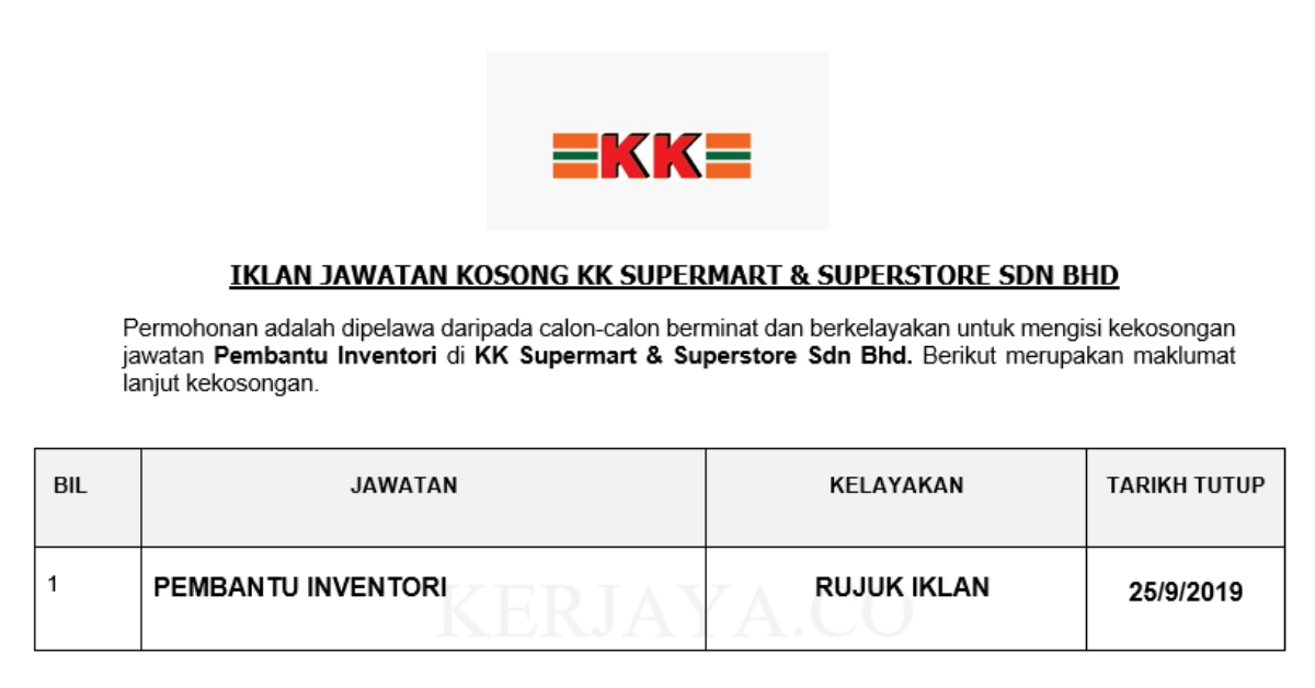KK Supermart & Superstore Sdn Bhd