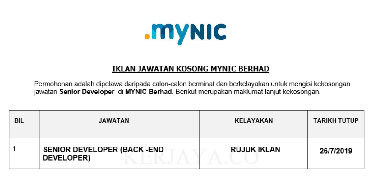 MYNIC Berhad