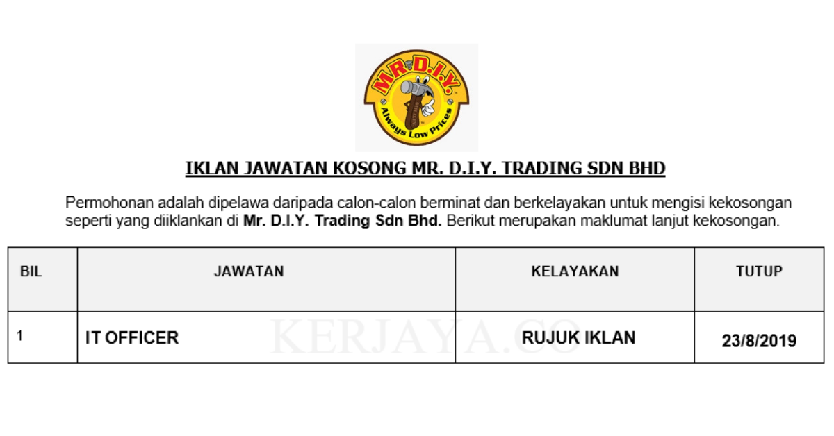 Mr. D.I.Y. Trading Sdn Bhd