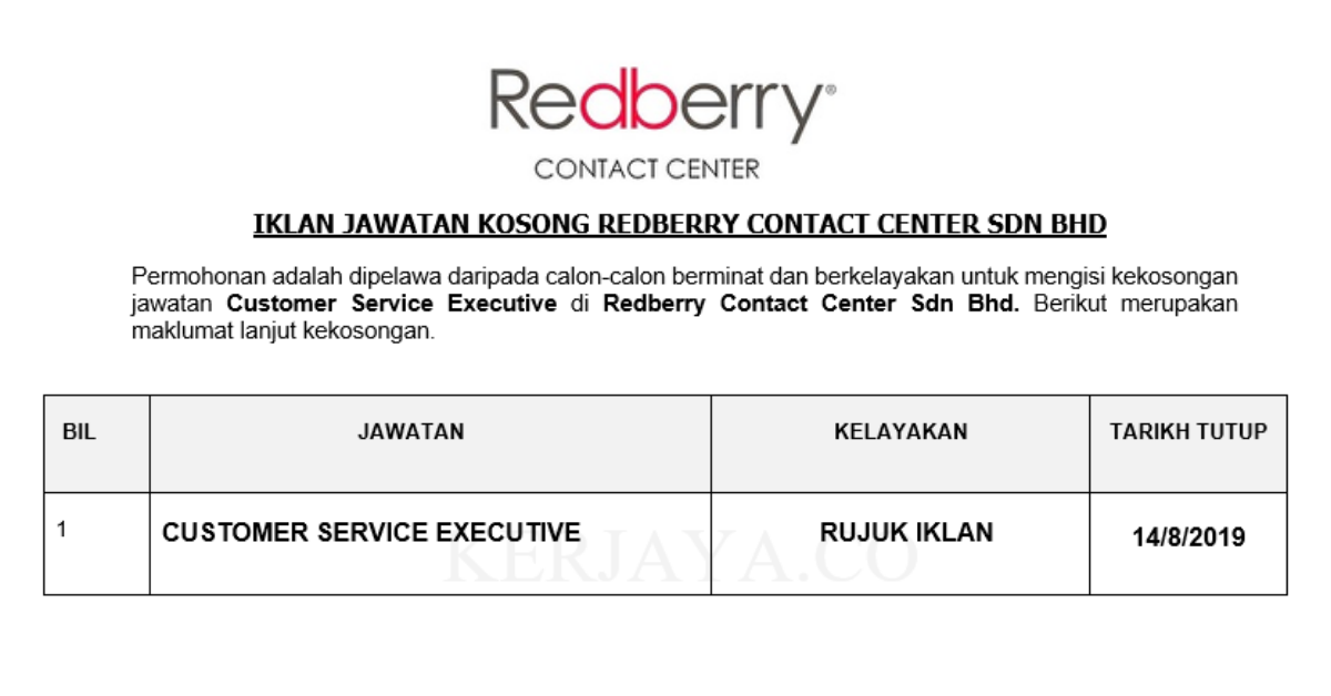 Redberry Contact Center Sdn Bhd