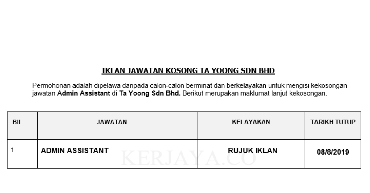 Ta Yoong Sdn Bhd