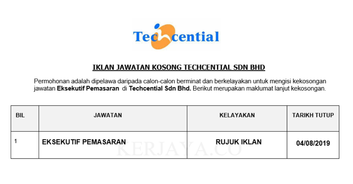 Techcential Sdn Bhd