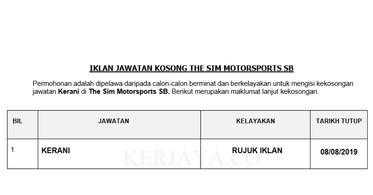 The Sim Motorsports SB