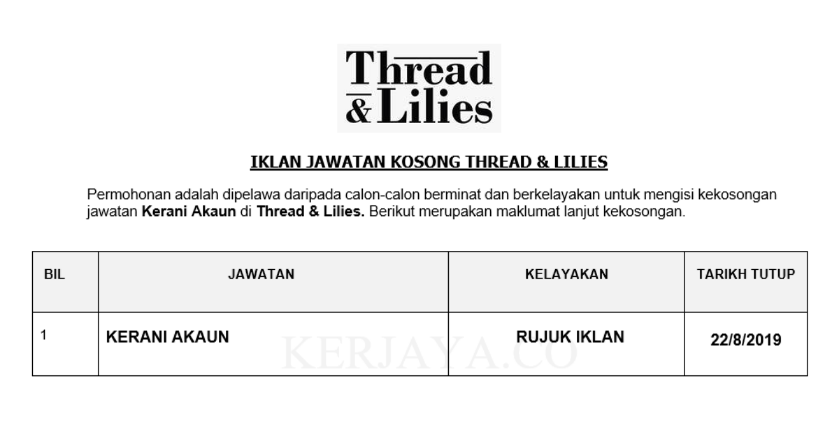 Thread & Lilies