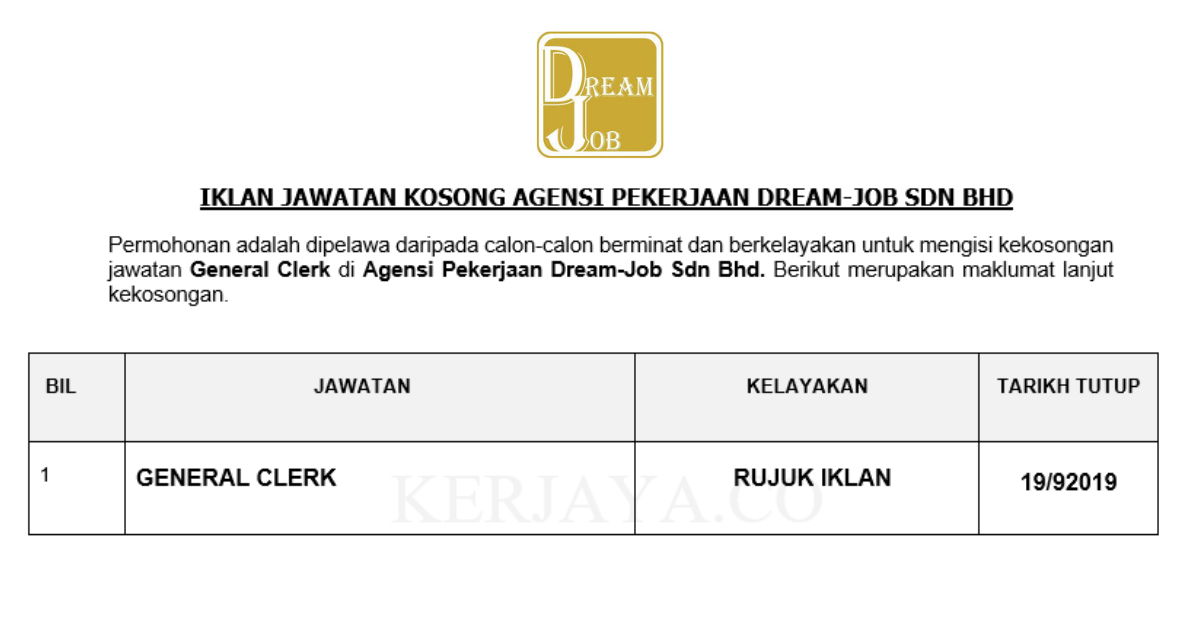 Agensi Pekerjaan Dream-Job Sdn Bhd