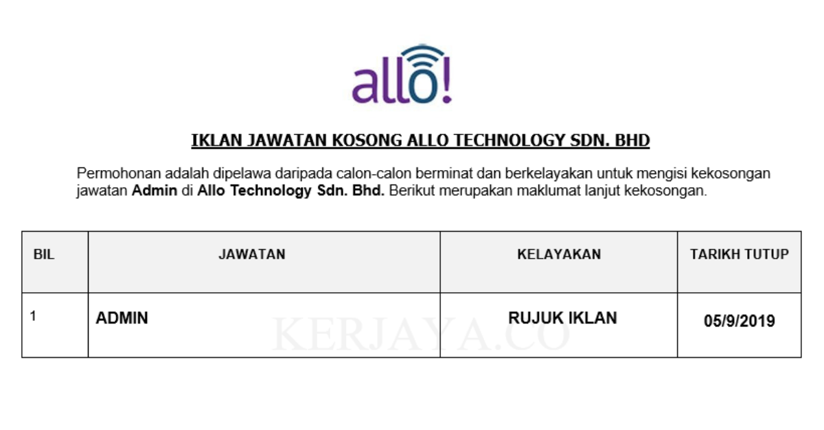 Allo Technology Sdn. Bhd