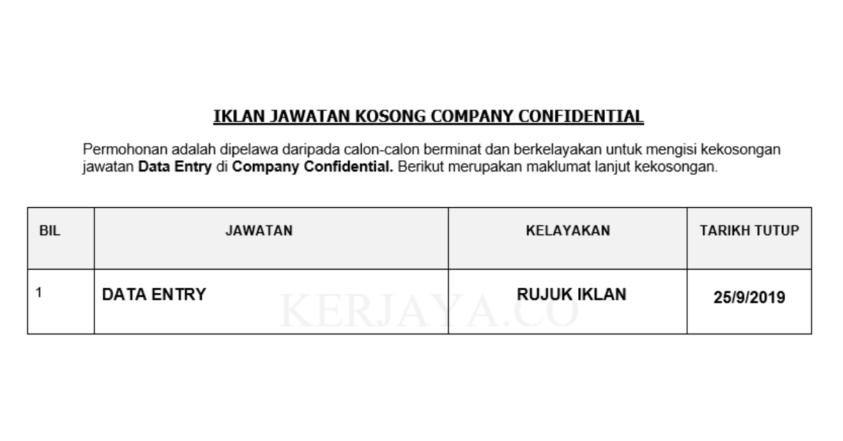 Company Confidential