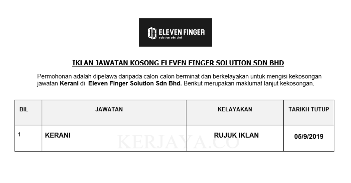 _Eleven Finger Solution Sdn Bhd